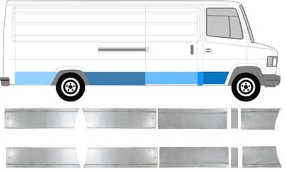 Reparatiepaneel set voor Mercedes T2 1986-1996 / Links + Rechts
