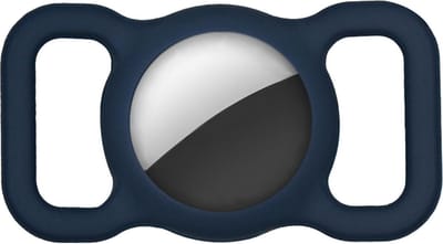 Hoesje geschikt voor AirTag - Huisdieren Halsband Hoesje voor AirTag - Donkerblauw