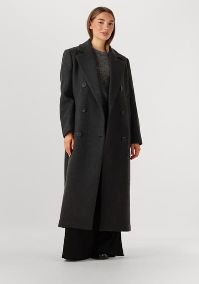 INWEAR Yunah Iw Long Coat Jassen Dames - Winterjas - Donkergrijs - Maat 34