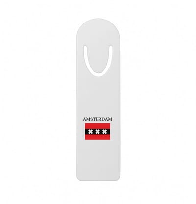 Hacebo® - Amsterdam metalen boekenlegger - Amsterdam - Amsterdammers - Amsterdam liefhebbers - Vlag XXX - Hoofdstad Nederland Bladwijzer boekenleggers - 12.7 cm x 3.2cm