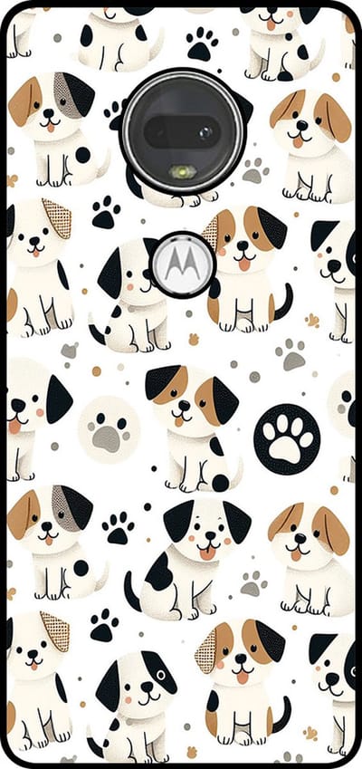 Smartphonica Telefoonhoesje Geschikt voor Motorola Moto G7 met honden opdruk - TPU backcover case dog design geschikt voor Motorola Moto G7
