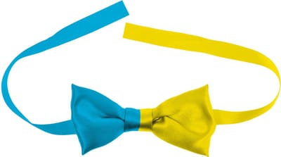 Strikje Colorblock Blauw/Geel