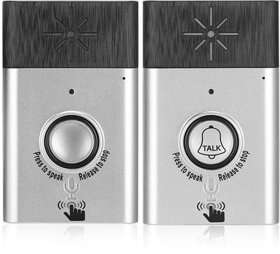 Allecto - Draadloze intercom - Tweewegcommunicatie - Helder geluid - Mobiele deurbel - Ideaal voor kantoor - Handig voor thuisgebruik