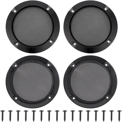 Luidspreker Grill Covers - Speaker Beschermers - Audio Bescherming - Stevig Frame Ontwerp - 10Cm Diameter - Zwart