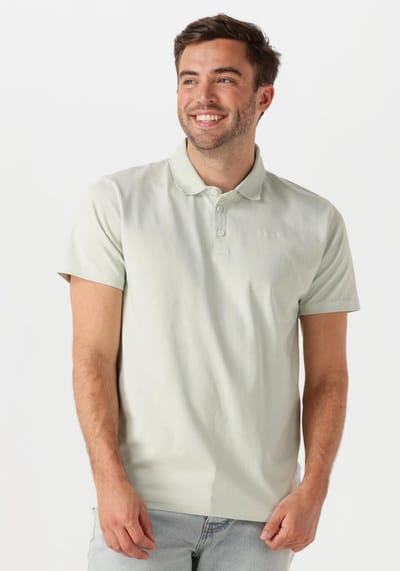 PURE PATH Regular Fit Polo Ss T-shirts Polo's & T-shirts Heren - Polo shirt - Mint - Maat S