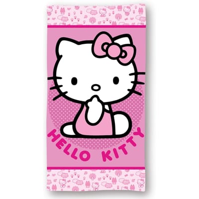 Hello Kitty Pinky strandlaken 70 x 140 cm - polyester