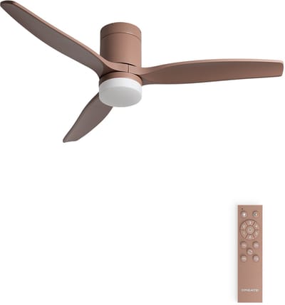 CREATE - Stille 40W plafondventilator met technische ABS bladen in verschillende maten - M - Met licht - Afstandsbediening - WIND CALM