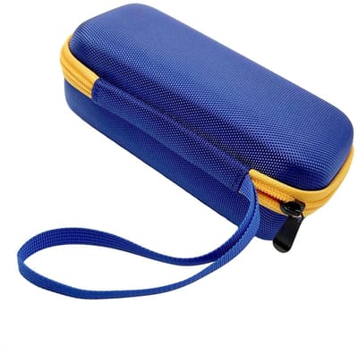 Beschermende 3D Pen Houder voor Start+ Essentials, EVA Nylon Opbergzak met Uitbreidbare Mesh Pocket en Polsband voor Reizen, Blauw