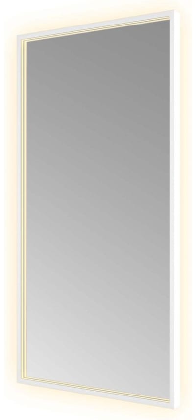 Hotbath &More Mirrors Square LED Badkamerspiegel - Rechthoek - 100 x 50 cm - Mat Wit