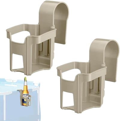 Multifunctionele Drinkhouder voor het Zwembad - Set van 2, Geschikt voor de Rand van de Zwembad, Ideaal voor Drankjes en Snacks