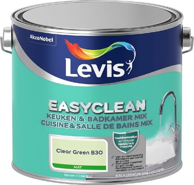 Levis - Easyclean Keuken & Badkamer Mix - Clear Green B30 - Mengverf - 2,5 L