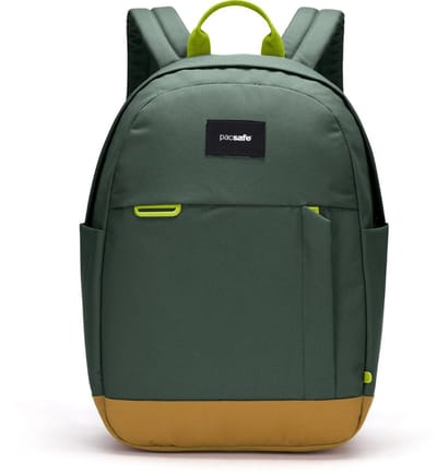 Pacsafe GO Rugzak - 15L - Laptop 13 inch - RFID - Gerecycled - Reistas - Anti-diefstal - Groen