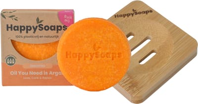 HappySoaps - Oil You Need is Argan Shampoo Giftset - Shampoo Bar & Barhouder