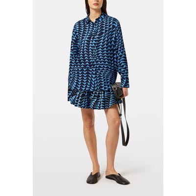 Scotch & Soda Printed Relaxed Fit Shirt House Of Mirrors Blue Taglia: 34 | Magliette intime Outlet | Donna | Blu