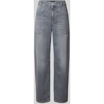 relaxed fit jeans met opgestikte zakken