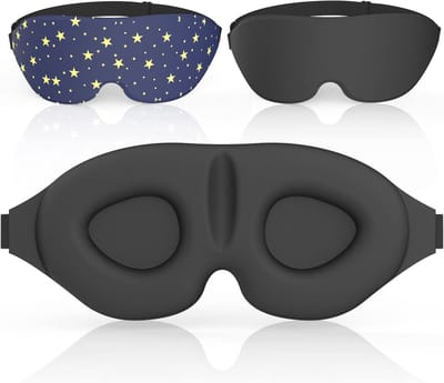 Slaap-oogmasker 3D voorgevormd – Licht blokkeren en comfortabele oogschaduw voor reizen, yoga en dutjes