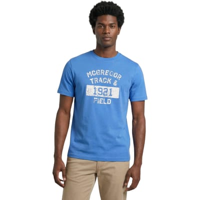 McGregor Graphic T-shirt 1 Kobalt Size: S | Printed T-Shirts Outlet | Heren | Blauw
