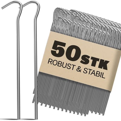 Gardebruk Haringen Set van 50 Gegalvaniseerd Staal lxØ 200x3,5mm