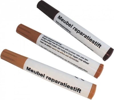 Meubel reparatie stiften - Meubelmarker - Lakstift - 3 tinten