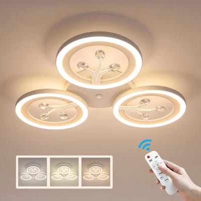Questyr - LED Life Tree-plafondlamp - dimfunctie op afstand - 3000-6000K - moderne woonkamer - plafondlamp - kinderkamer - slaapkamer