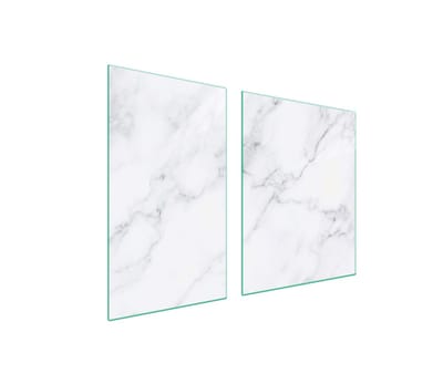TMK ArtDeko Serie - Snijplank en Beschermer - 100x52 cm - Marmer - Gehard Glas