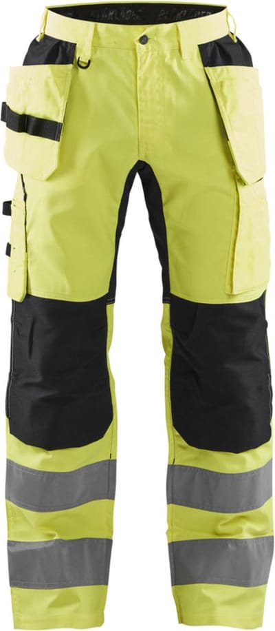 Blaklader Werkbroek met stretch High Vis 1552-1811 - High Vis Geel/Zwart - D128