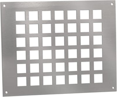 ALU ventilatieplaat 250x200mm