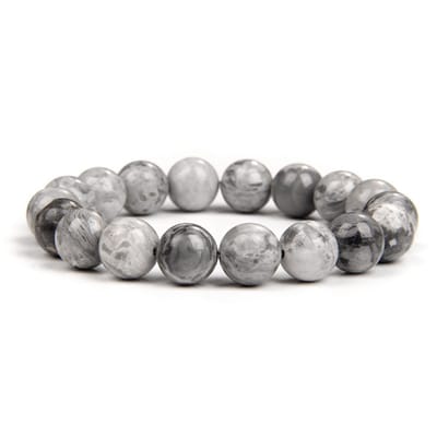 Bixorp Gems Picasso Jaspis Natuursteen Armband 10mm - Edelsteen Kralenarmband - 18cm