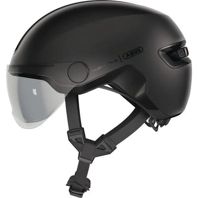 Fietshelm ABUS HUD-Y ACE velvet black M - 54-58 cm - zwart - Geschikt voor gebruik op elektrische fietsen - stadsfietsen - 430 g