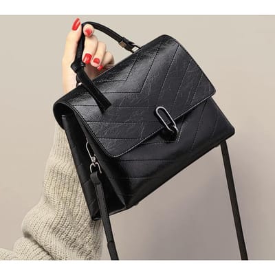 Nieuwe Tote Dames Tas High-end Herfst en Winter Echt Leer Crossbody Grote Capaciteit Moeder Tas black