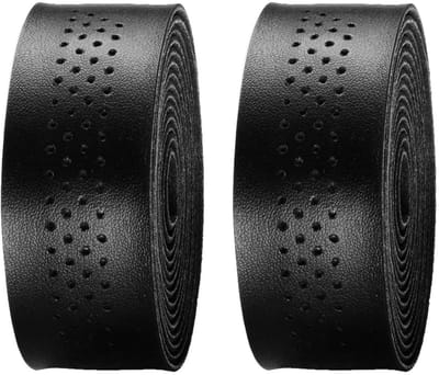 Dailygoods- Fietsstuurlint Antislip - PU-leerlook - Stuurtape - Stuurpluggen - 3 x 215 cm - Stevige grip - Stuurlint