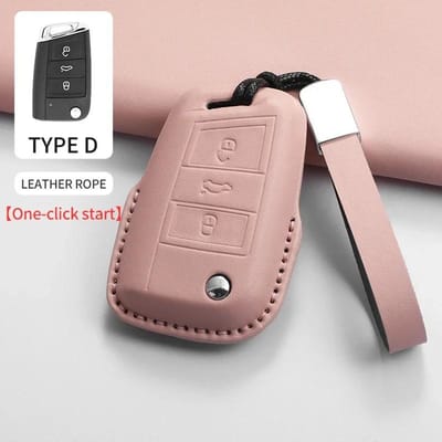 Autosleutelhoesje Cover Voor Vw Volkswagen Lavida Golf 7 Mk7 Tiguan Mk Polo Tiguan Passat Golf Jetta 2 T-Roc T-Cross Voor Skoda Octavia
