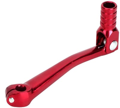 Allecto - Aluminium Versnellingspook Lever - Motoraccessoires - Rood - 150x65mm - Sportief Design - Perfect voor Motoren - CNC Versnellingspook