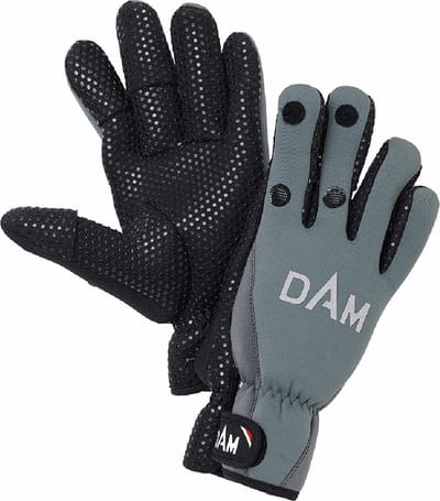 Dam Neoprene Fighter Glove - Black/Grey - Maat M - Handschoenen - Zwart