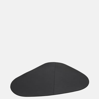 Chamada Lotte leren placemats organisch effen (2 stuks) black