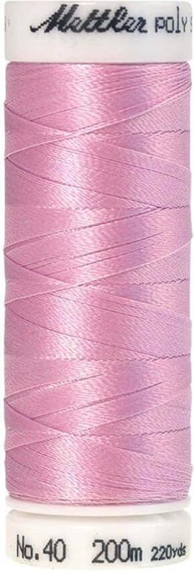 AMANN POLYSHEEN NAAI-BORDUURGAREN, COL-2650 ROZE, 200M, PER STUK.