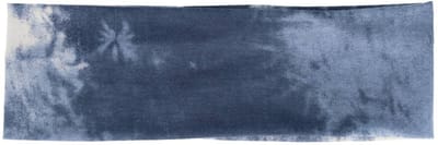 Haarsoires Haarband Stof 7cm - Tie Dye Patroon - Jersey - Blauw