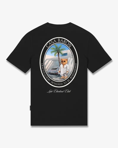 Baron Filou T-shirt SS26 Oval Backprint Filou CLXVIII Black