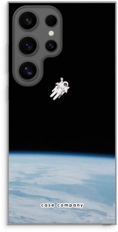 Case Company® - Hoesje geschikt voor Samsung Galaxy S24 Ultra hoesje - Alone in Space - Soft Cover Telefoonhoesje - Bescherming aan alle Kanten en Schermrand
