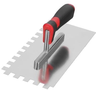Roestvrijstalen Troffel voor Tegels met Gladstrijkfunctie - Onmisbaar voor Tegelwerkzaamheden - 270 x 130 mm