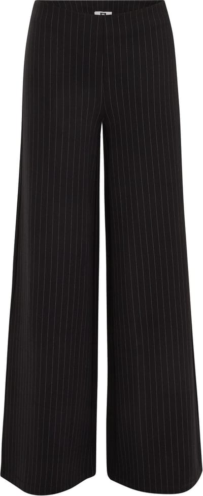 WE Fashion Dames wide leg broek met krijtstreep
