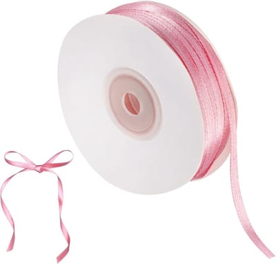 Satin Lint in Roze van 91m x 3mm voor Cadeaus, Bruiloft Decoratie en Feestversiering, Hoogwaardige Kwaliteit