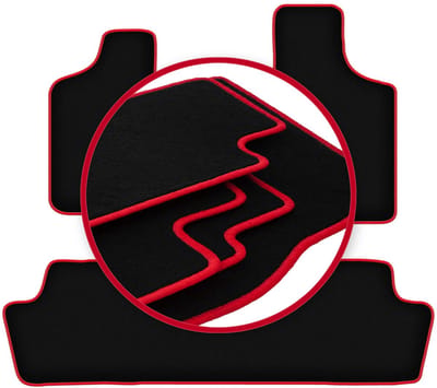 CARLUX-RED automatten voor: Chrysler Voyager IV minivan (2000-2008)