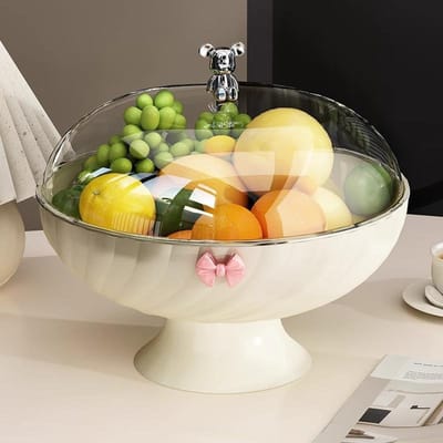 Fruitschaal Woonkamer en Thuisgebruik Nieuwe Hoogwaardige Salontafel Fruitschaal Licht Luxe Stijl High-end Afdruipschaal Gedroogde Vruchtenschaal black