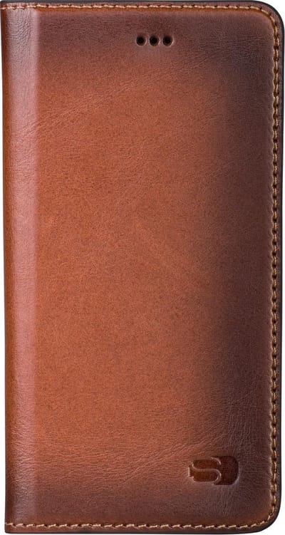 Senza - iPhone 6 / 6s Hoesje - Book Case Desire Series Cognac