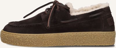 Shabbies Chewy Moccasin Veterschoenen - Dames - Bruin - Maat 42