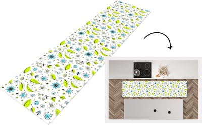 Keukenloper - Loper keuken - Flora - Bohemian - Patronen - Fantasy - Bloemen - 200x50 cm - Keukenloper vinyl