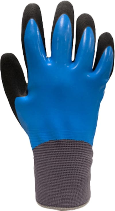 SIR SAFETY SUPER JUNAS Werkhandschoenen Blauw Tuinhandschoenen - Latex - Gevoerd Antislip Ademend - 12 Stuks