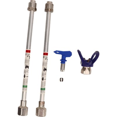 2PCS Rallonge de pulvérisation G7/8 14 Acier inoxydable Pôle d'extension d'embout de pulvérisateur de remplacement pour la maison argenté