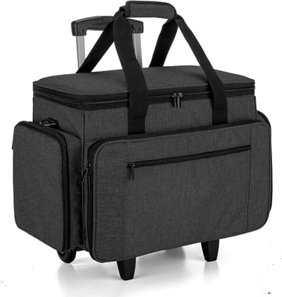 Naaimachinetas - Opbergtas Naaien - Naaispullen Opbergen - Verwijderbare Vulling - 43 cm - Zwart